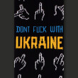 Шкарпетки CEH: «Don't f*ck with Ukraine» (р. 40-45), (91327) 2