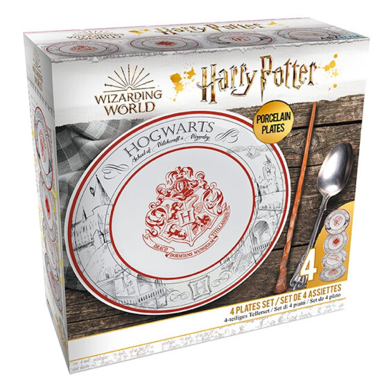 Набор тарелок ABYstyle: Wizarding World: Harry Potter: Hogwarts Wonders, (72904) 2