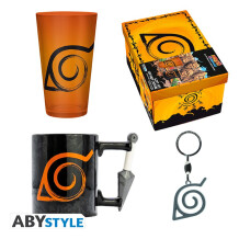 Комплект ABYstyle: Naruto: Konoha Symbol & Eight Trigrams Seal, (78142)