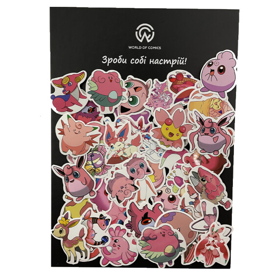 Набір стікерів Pokemon: Mix (Pink), (8107)