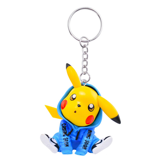 3D брелок Pokemon: Pikachu (Blue Hoodie), (9376)