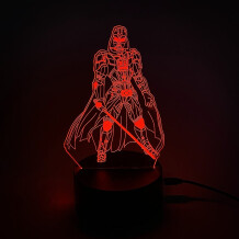 Акриловый светильник Star Wars: Darth Vader w/ Lightsaber (Battle Pose), (44680)