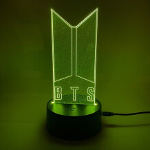 Акриловий світильник BTS: Logo, (44558)