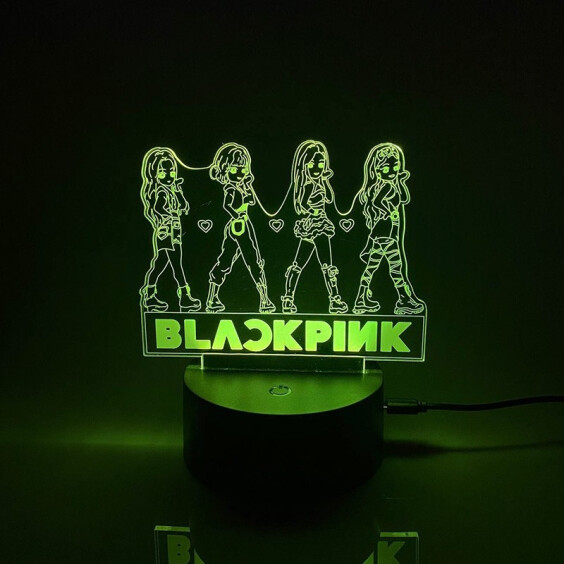 Акриловий світильник Blackpink: Jisoo, Jennie, Rose and Lisa (44559)