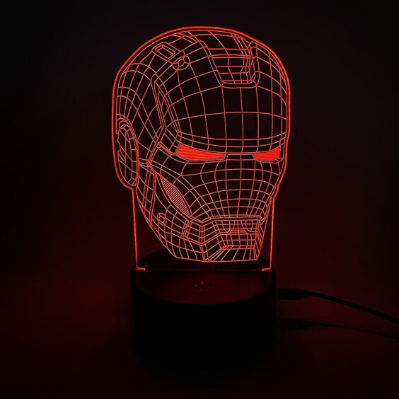 Акриловий світильник Marvel: Iron Man: Helmet, (44577)
