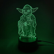 Акриловий світильник Star Wars: Yoda The Master, (44495)