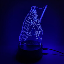 Акриловий світильник Star Wars: Darth Vader w/ Lightsaber, (44487)