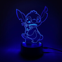 Акриловий світильник Disney: Lilo & Stitch: Stitch w/ Scrump, (44573)