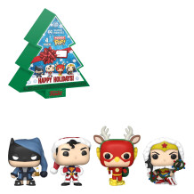 Набір фігурок Funko Pocket POP!: DC: Super Heroes (4-Pack Tree Holiday), (65542)