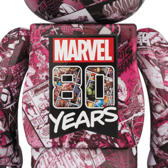 *Original* Be@rbrick: Marvel: 80th Anniversary (Set) (100% & 400%), (582115) 4