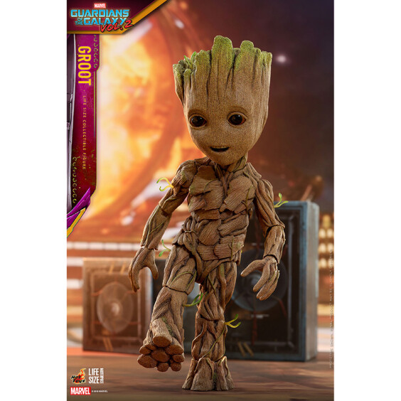 Колекційна фігура Hot Toys: Life-size Masterpiece: Marvel: Guardians of the Galaxy (Vol.2): Remix: Groot, (85071) 3