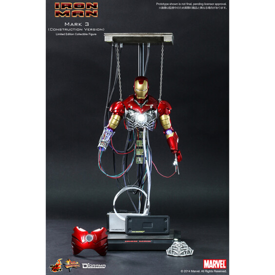 Колекційна фігура Hot Toys: Movie Masterpiece: Marvel: Iron Man: Iron Man (Mark III) (Tune-up Version), (176123) 6