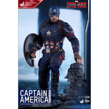 Коллекционная фигура Hot Toys: Movie Masterpiece: Marvel: Civil War: Captain America (Battling Version), (180229)