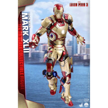 Колекційна фігура Hot Toys: Quarter Scale: Marvel: Iron Man 3:  Iron Man (Mark XLII) (Deluxe Version), (181752)