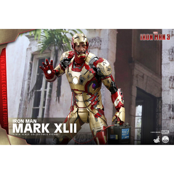 Колекційна фігура Hot Toys: Quarter Scale: Marvel: Iron Man 3:  Iron Man (Mark XLII) (Deluxe Version), (181752) 6