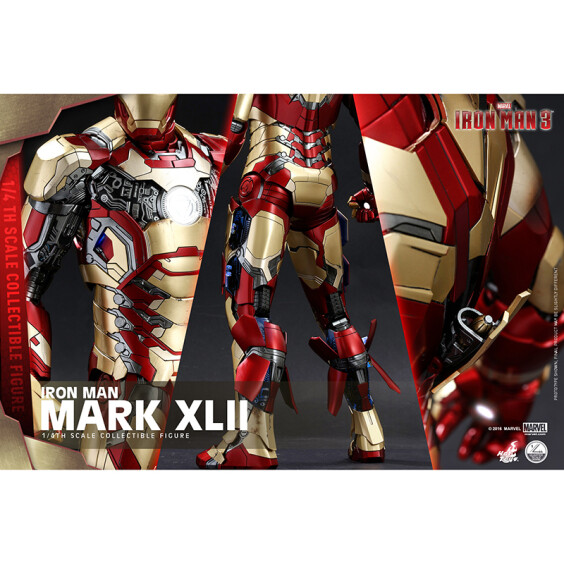 Коллекционная фигура Hot Toys: Quarter Scale: Marvel: Iron Man 3:  Iron Man (Mark XLII) (Deluxe Version), (181752) 9