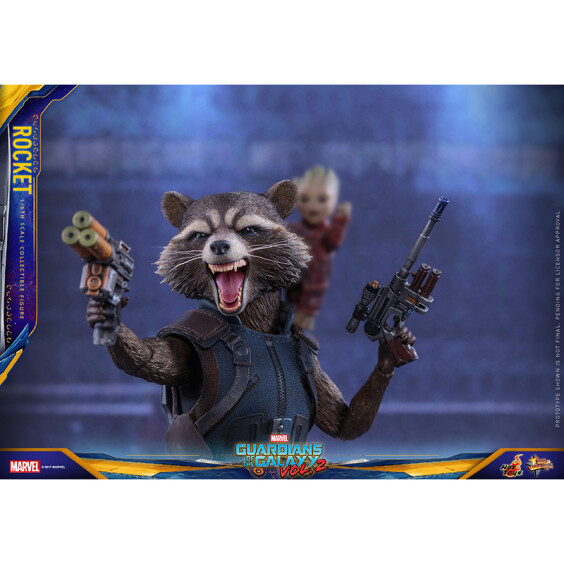 Коллекционная фигура Hot Toys: Movie Masterpiece: Marvel: Guardians of the Galaxy (Vol.2): Remix: Rocket, (182735) 5