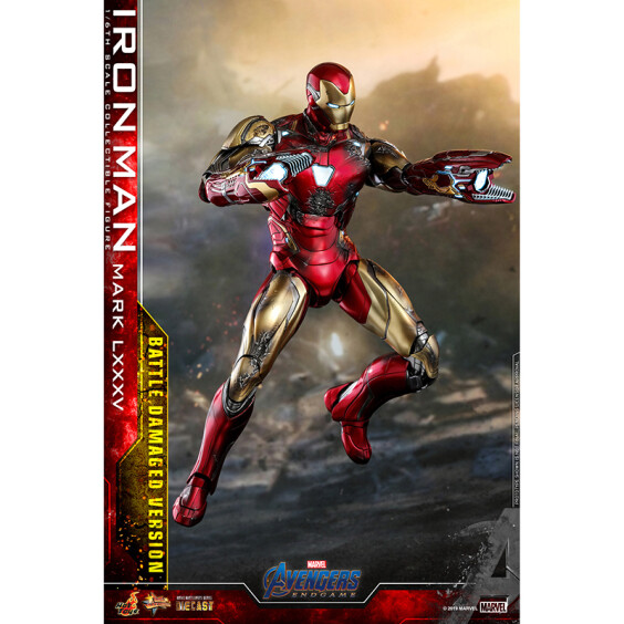 Колекційна фігура Hot Toys: Movie Masterpiece: Diecast: Marvel: Avengers: Endgame: Iron Man (Mark LXXXV) (Battle Damaged Version), (602534) 4