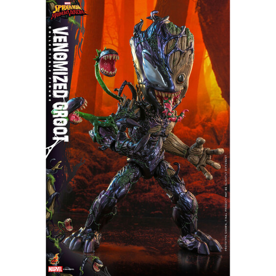 Колекційна фігура Hot Toys: Television Masterpiece: Marvel: Spider-Man: Maximum Venom: Venomized Groot, (605986)