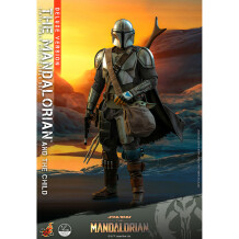 Коллекционная фигура Hot Toys: Quarter Scale: Star Wars: The Mandalorian: The Mandalorian & Grogu (Set), (607041)