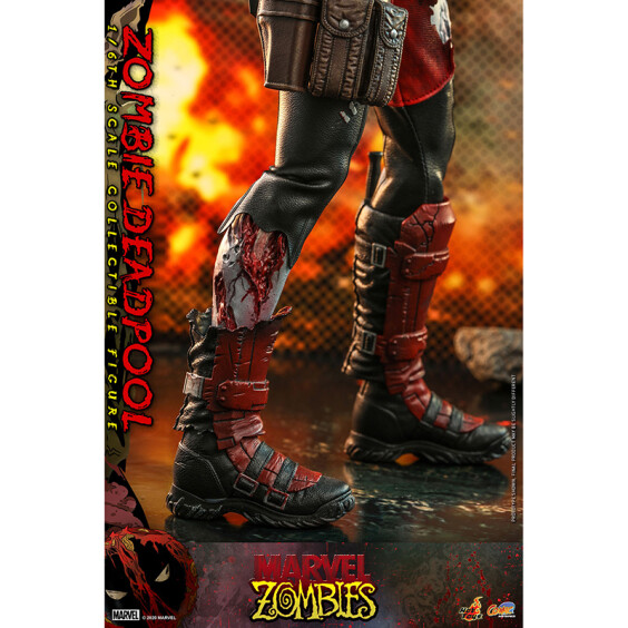Колекційна фігура Hot Toys: Comic Masterpiece: Marvel: Zombies: Zombie Deadpool, (607096) 7