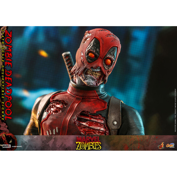 Коллекционная фигура Hot Toys: Comic Masterpiece: Marvel: Zombies: Zombie Deadpool, (607096) 9