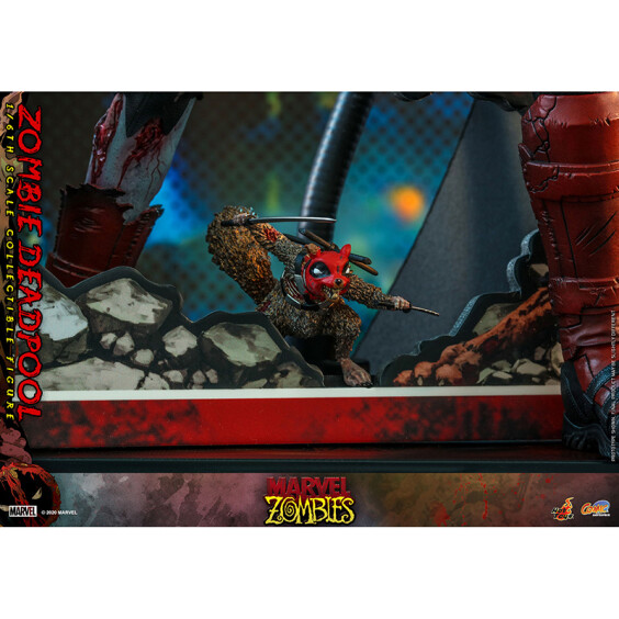 Колекційна фігура Hot Toys: Comic Masterpiece: Marvel: Zombies: Zombie Deadpool, (607096) 11