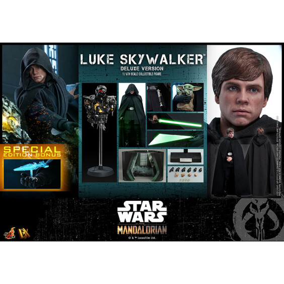 Коллекционная фигура Hot Toys: Television Masterpiece: Star Wars: The Mandalorian: Luke Skywalker (Deluxe Version), (609021) 11