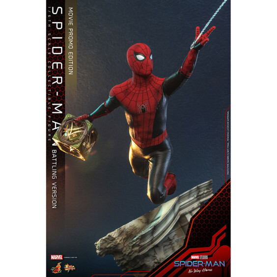 Колекційна фігура Hot Toys: Movie Masterpiece: Marvel: Spider-Man: No Way Home: Spider-Man (Battling version), (610102) 5