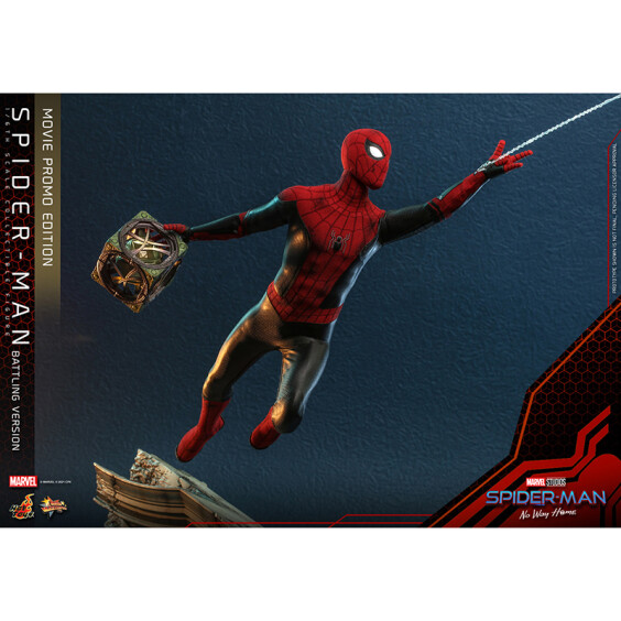 Колекційна фігура Hot Toys: Movie Masterpiece: Marvel: Spider-Man: No Way Home: Spider-Man (Battling version), (610102) 8
