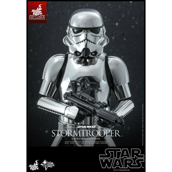 Коллекционная фигура Hot Toys: Movie Masterpiece: Star Wars: Stormtrooper (Chrome Version) (Exclusive), (609175) 2