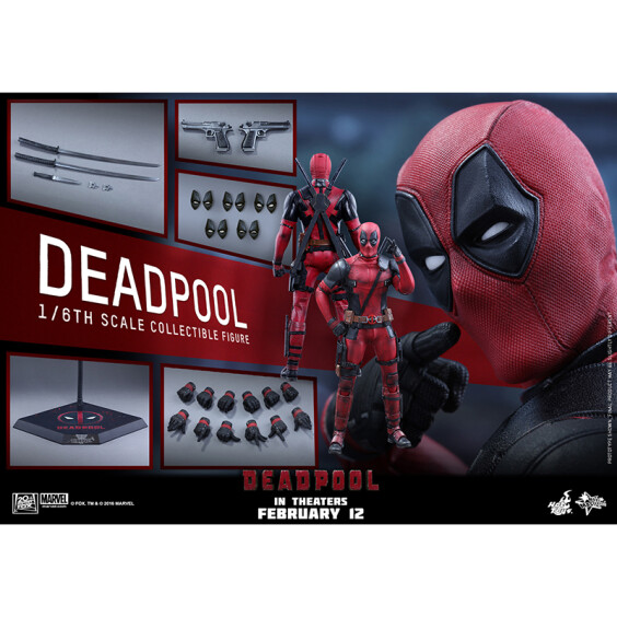 Коллекционная фигура Hot Toys: Movie Masterpiece: Marvel: Deadpool: Deadpool, (178585) 8