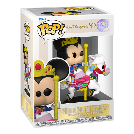 Фігурка Funko POP!: Disney: Walt Disney World 50th Anniversary: Minnie Mouse on Prince Charming Regal Carrousel, (65718) 3