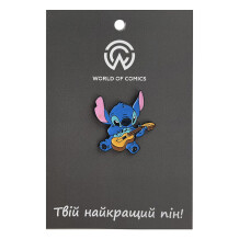 Металевий значок (пін) Disney: Lilo & Stitch: Stitch w/ Ukulele, (13716)