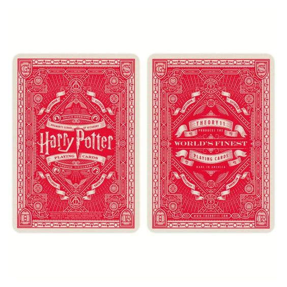 Игральные карты Theory11: Wizarding World: Harry Potter: Hogwarts: Gryffindor (Red), (120026) 7