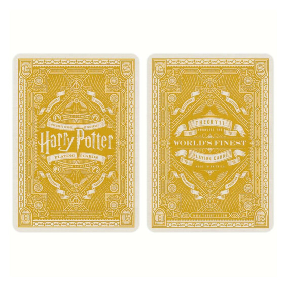Карти гральні Theory11: Wizarding World: Harry Potter: Hogwarts: Hufflepuff (Yellow), (120028) 6