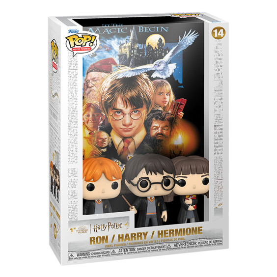 Фігурка Funko POP!: Movie Posters: Wizarding World: Harry Potter: Harry,  Ron and Hermione, (69703) 3