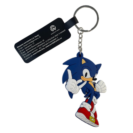 Брелок двухсторонний Sonic: the Hedgehog: Sonic, (9375)