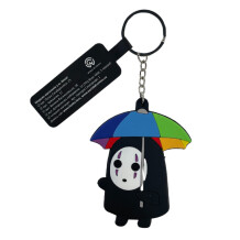 Брелок двосторонній Studio Ghibli: Spirited Away: Kaonashi w/ Rainbow Umbrella, (10305)