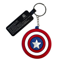 Брелок двосторонній Marvel: Captain America: Shield, (10407)