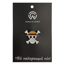 Металлический значок (пин) One Piece: Straw Hat Pirates: Logo, (12480)