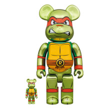 *Original* Be@rbrick: Teenage Mutant Ninja Turtles: Raphael (Chrome) (Set) (100% & 400%), (608471)