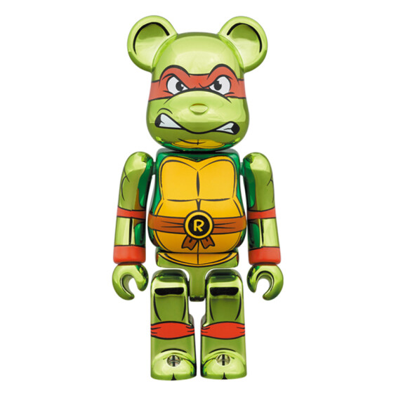 *Original* Be@rbrick: Teenage Mutant Ninja Turtles: Raphael (Chrome) (Set) (100% & 400%), (608471) 2