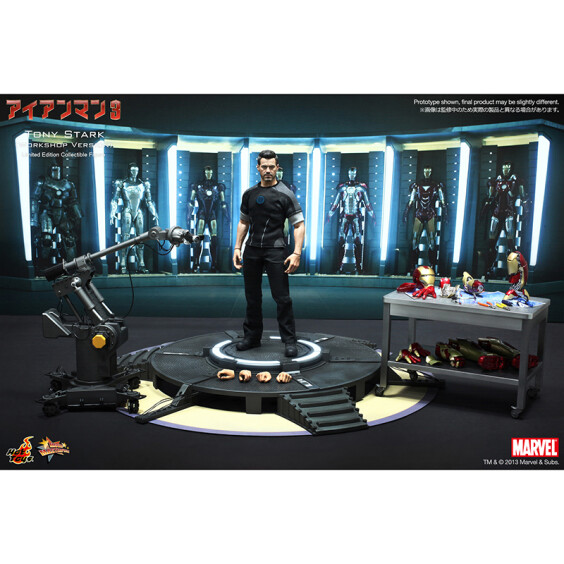 Коллекционная фигура Hot Toys: Movie Masterpiece: Marvel: Iron Man 3: Tony Stark (Workshop Version), (84969) 2