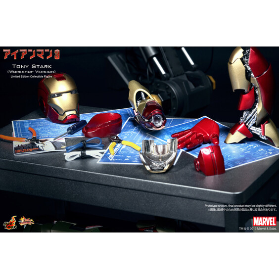 Коллекционная фигура Hot Toys: Movie Masterpiece: Marvel: Iron Man 3: Tony Stark (Workshop Version), (84969) 3