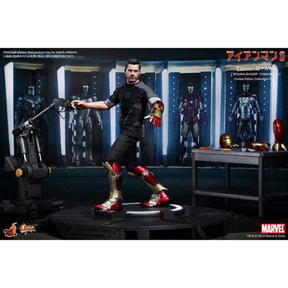 Коллекционная фигура Hot Toys: Movie Masterpiece: Marvel: Iron Man 3: Tony Stark (Workshop Version), (84969) 12