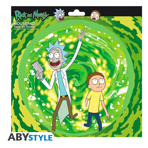 Килимок для миші ABYstyle: Rick & Morty: Portal, (47575) 2