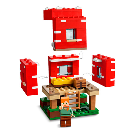 Конструктор LEGO: Minecraft: The Mushroom House, (21179) 5