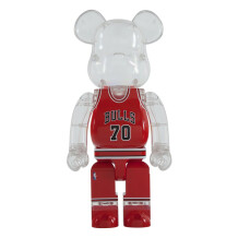 *Original* Be@rbrick: Milk: NBA: Chicago Bulls (Transparent) (400%), (546018)