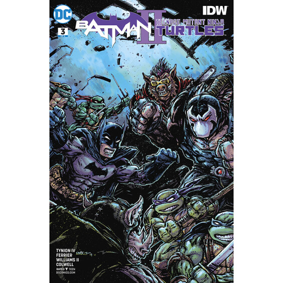 Комикс DC. Batman & Teenage Mutant Ninja Turtles II. A Knight in New York. Volume 1. #3 (Eastman's Cover), (350684)
